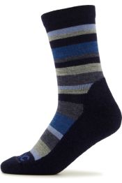 kid's merino trekking crew socks stripes wandelsokken maat 27 30